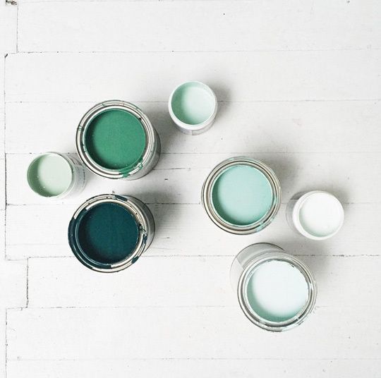 Interior trend color palette green and mint 2015