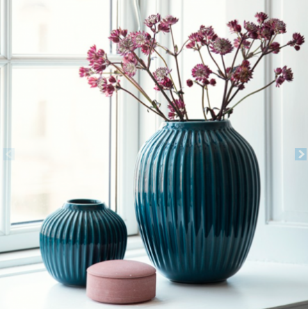 trendy blågrønn vase