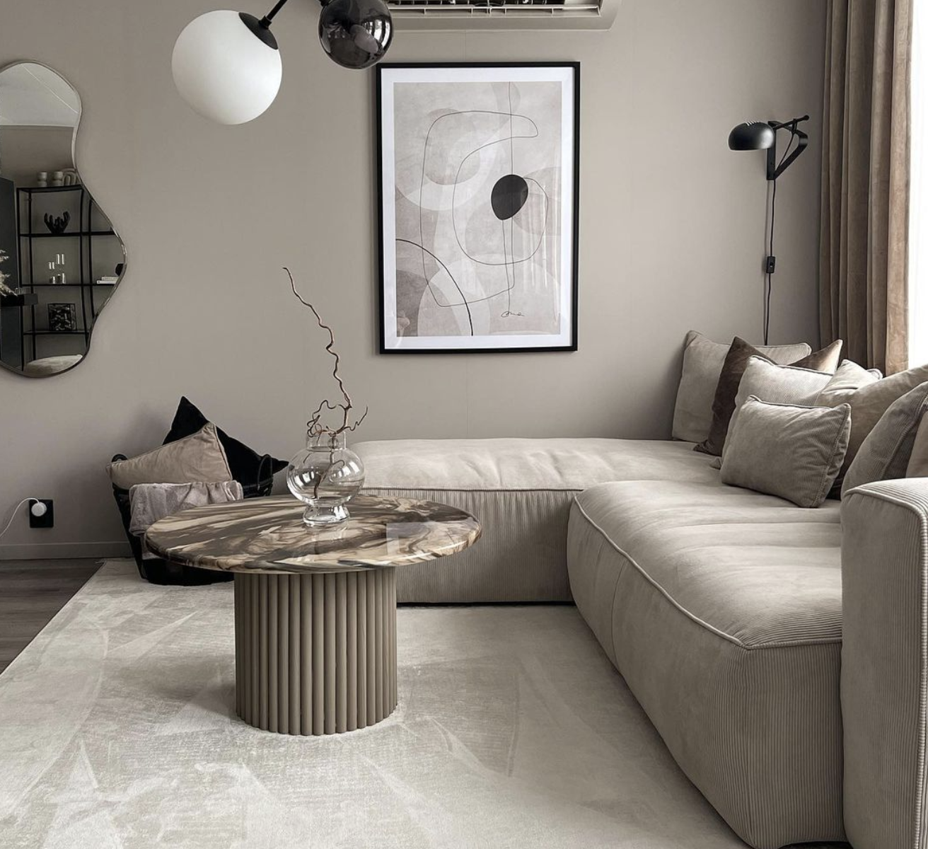 beige stue